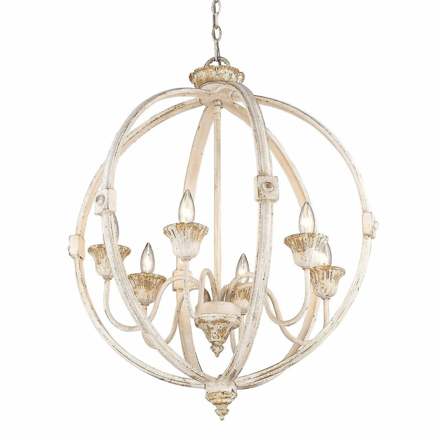 Cheapest π Golden Lighting Jules 6-Light Chandelier In Antique Ivory π₯ 6 Cheapest π Golden Lighting Jules 6-Light Chandelier In Antique Ivory π₯ - Image 4