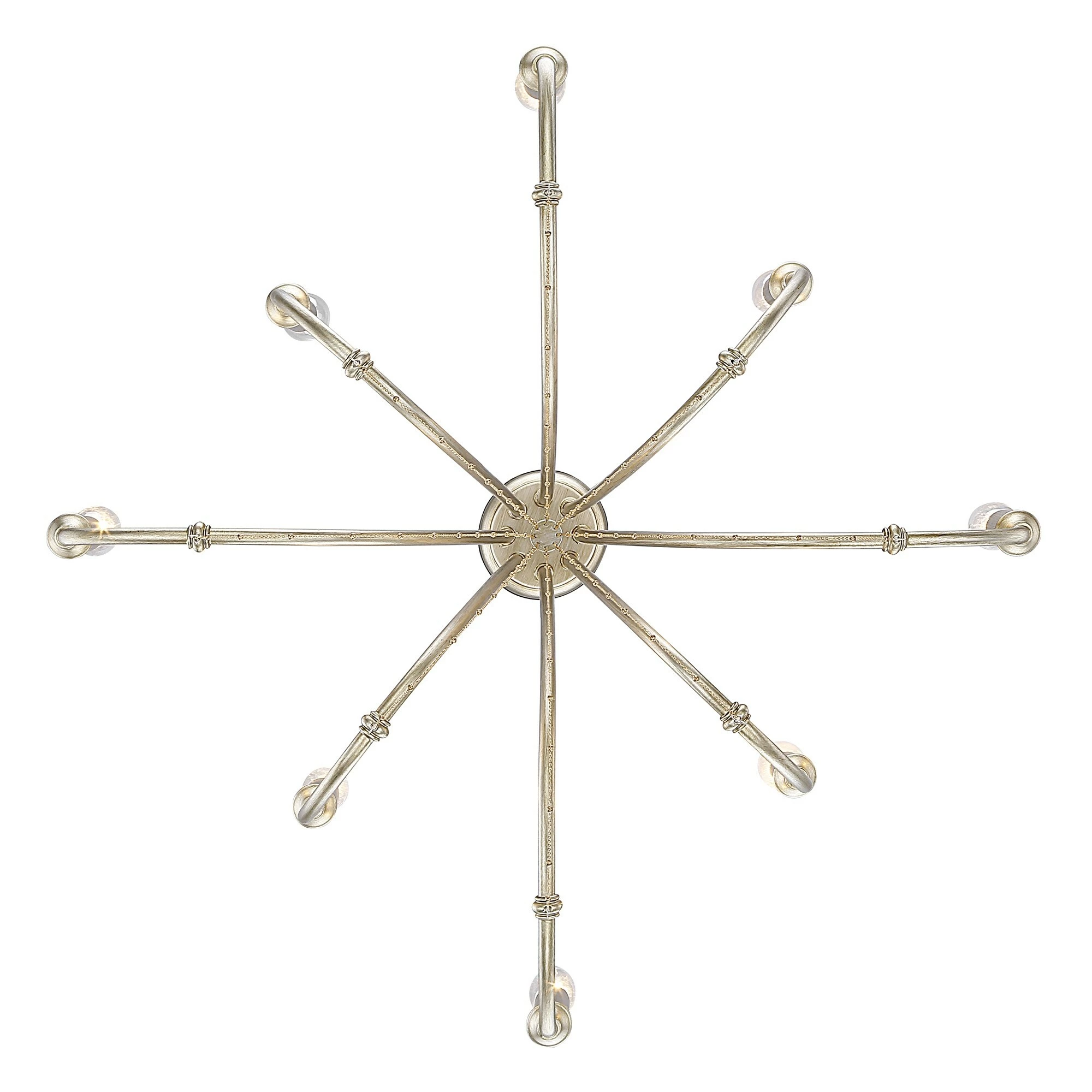 Cheapest ⌛ Golden Lighting Kamila 8 Light Chandelier - White Gold ⌛ 7 Cheapest ⌛ Golden Lighting Kamila 8 Light Chandelier - White Gold ⌛ - Image 5