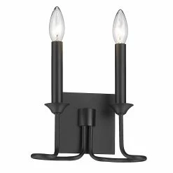 Hot Sale π Golden Lighting Karson Wall Sconce - Matte Black - Matte Black π 11 Hot Sale π Golden Lighting Karson Wall Sconce - Matte Black - Matte Black π -Golden Lighting Sales Karson Wall Sconce 4