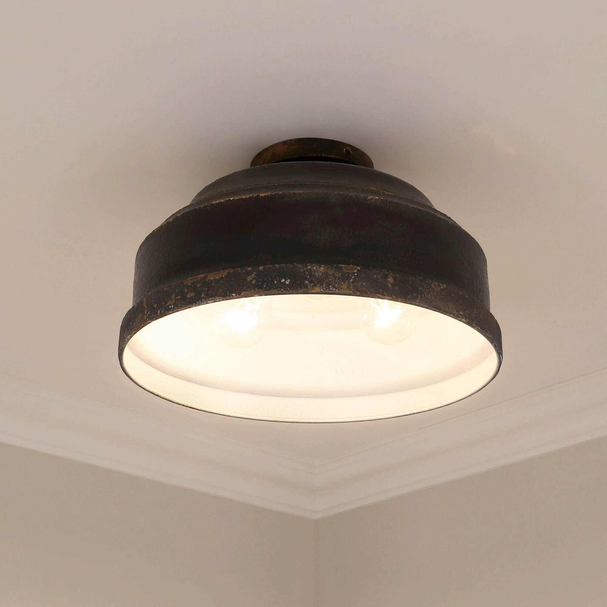 Top 10 π Golden Lighting Keating Flush Mount - Antique Black Iron β€οΈ 6 Top 10 π Golden Lighting Keating Flush Mount - Antique Black Iron β€οΈ - Image 4