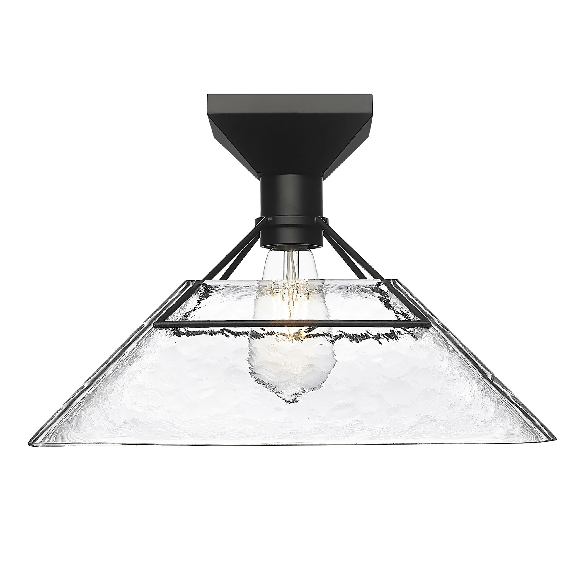 Deals π Golden Lighting Kepler Semi-Flush - Matte Black With Water Glass β 3 Deals π Golden Lighting Kepler Semi-Flush - Matte Black With Water Glass β