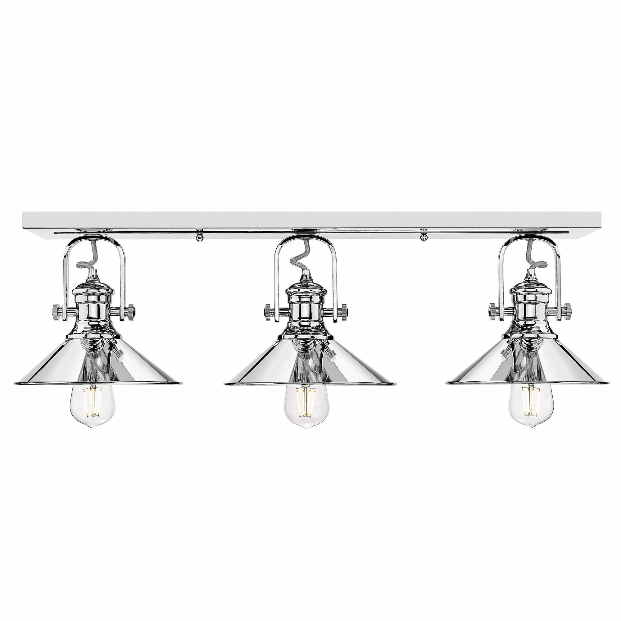 Discount π Golden Lighting Kleine 3 Light Bath Vanity - Chrome With Chrome Shades π€© 7 Discount π Golden Lighting Kleine 3 Light Bath Vanity - Chrome With Chrome Shades π€© - Image 5