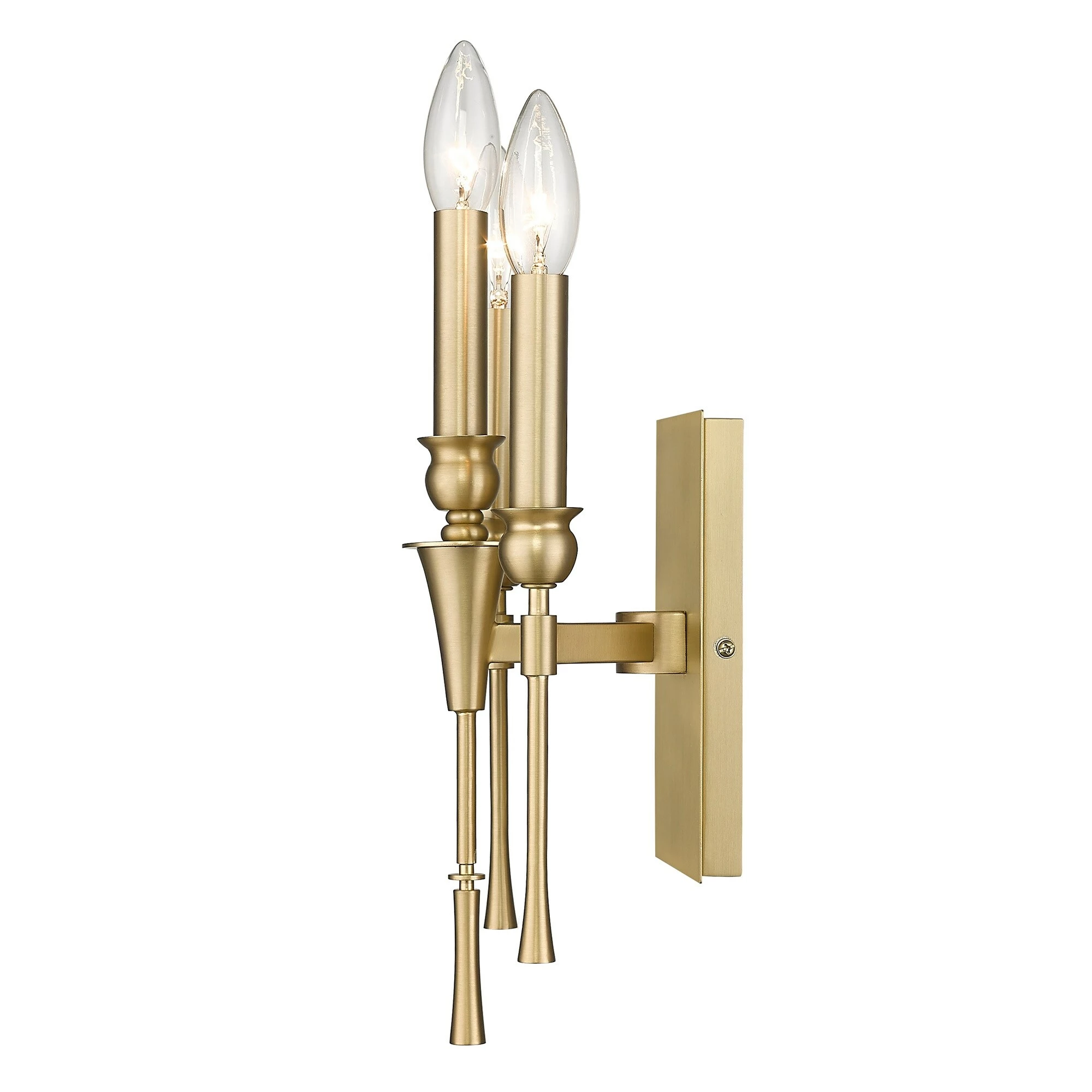 Buy π Golden Lighting Landon 3 Light Wall Sconce Brushed Champagne Bronze π 4 Buy π Golden Lighting Landon 3 Light Wall Sconce Brushed Champagne Bronze π - Image 2
