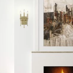 Buy π Golden Lighting Landon 3 Light Wall Sconce Brushed Champagne Bronze π 16 Buy π Golden Lighting Landon 3 Light Wall Sconce Brushed Champagne Bronze π -Golden Lighting Sales Landon 3 Light Wall Sconce 4