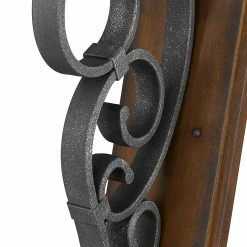 Hot Sale ✨ Golden Lighting Madera Large 1 Light Wall Sconce (Plug-in Or Hardwire) - Black Iron 😍 -Golden Lighting Sales Madera Large 1 Light Wall Sconce 28Plug in or Hardwire29 4