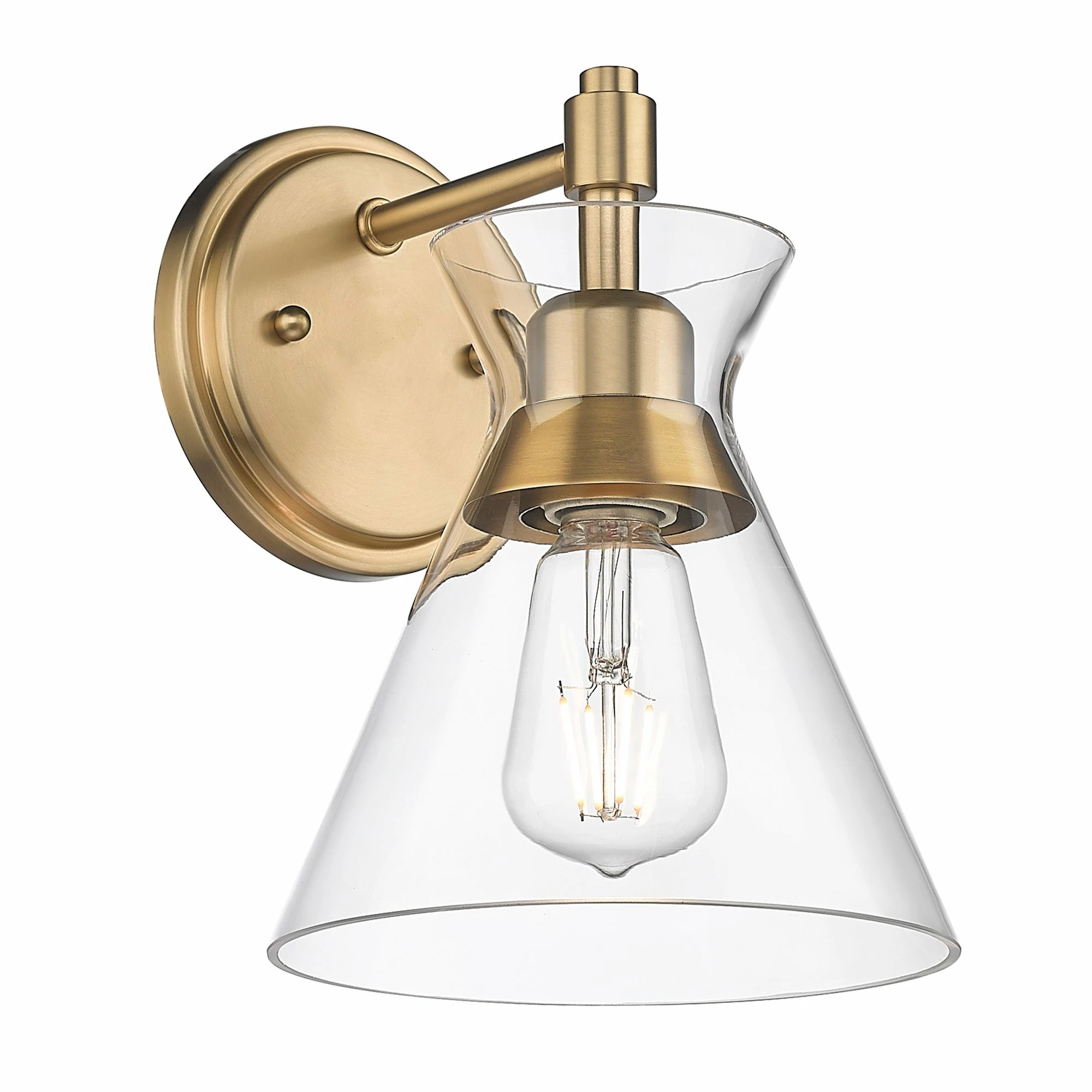 Hot Sale π Golden Lighting Malta 1 Light Wall Sconce Matte Black π₯° - Image 2