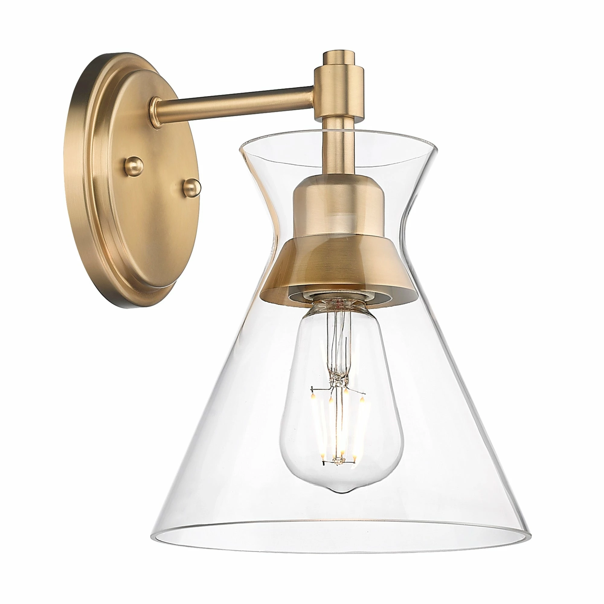 Hot Sale π Golden Lighting Malta 1 Light Wall Sconce Matte Black π₯° - Image 5