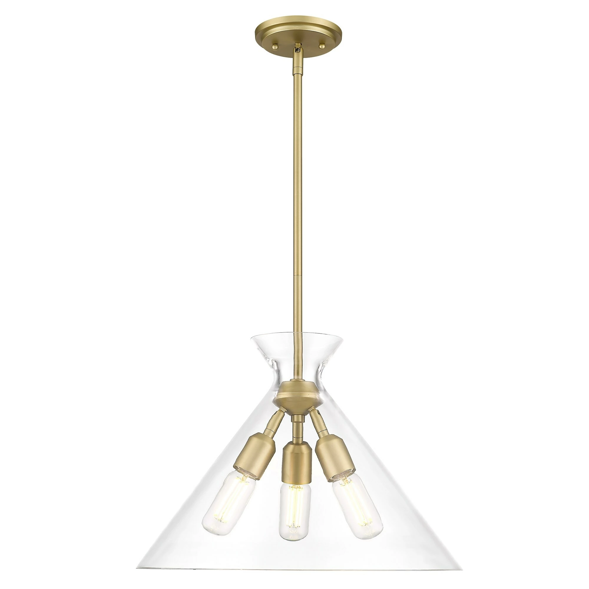 Hot Sale β Golden Lighting Malta 3 Light Pendant Brushed Champagne Bronze 𧨠- Image 2