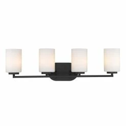 Alternative view of Cheap ⌛ Golden Lighting Manhattan 4 Light Bath Vanity 🎉