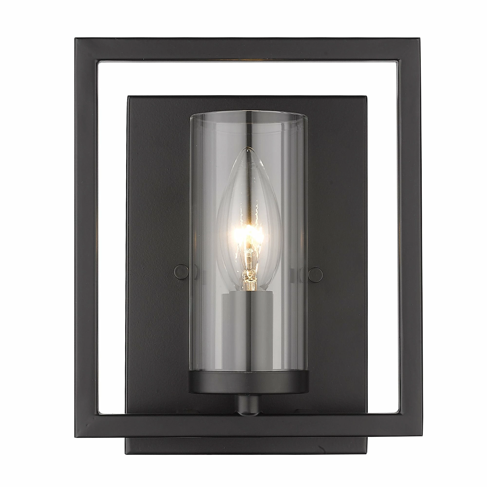 New π― Golden Lighting Marco 1 Light Wall Sconce - Matte Black - Matte Black π 4 New π― Golden Lighting Marco 1 Light Wall Sconce - Matte Black - Matte Black π - Image 2