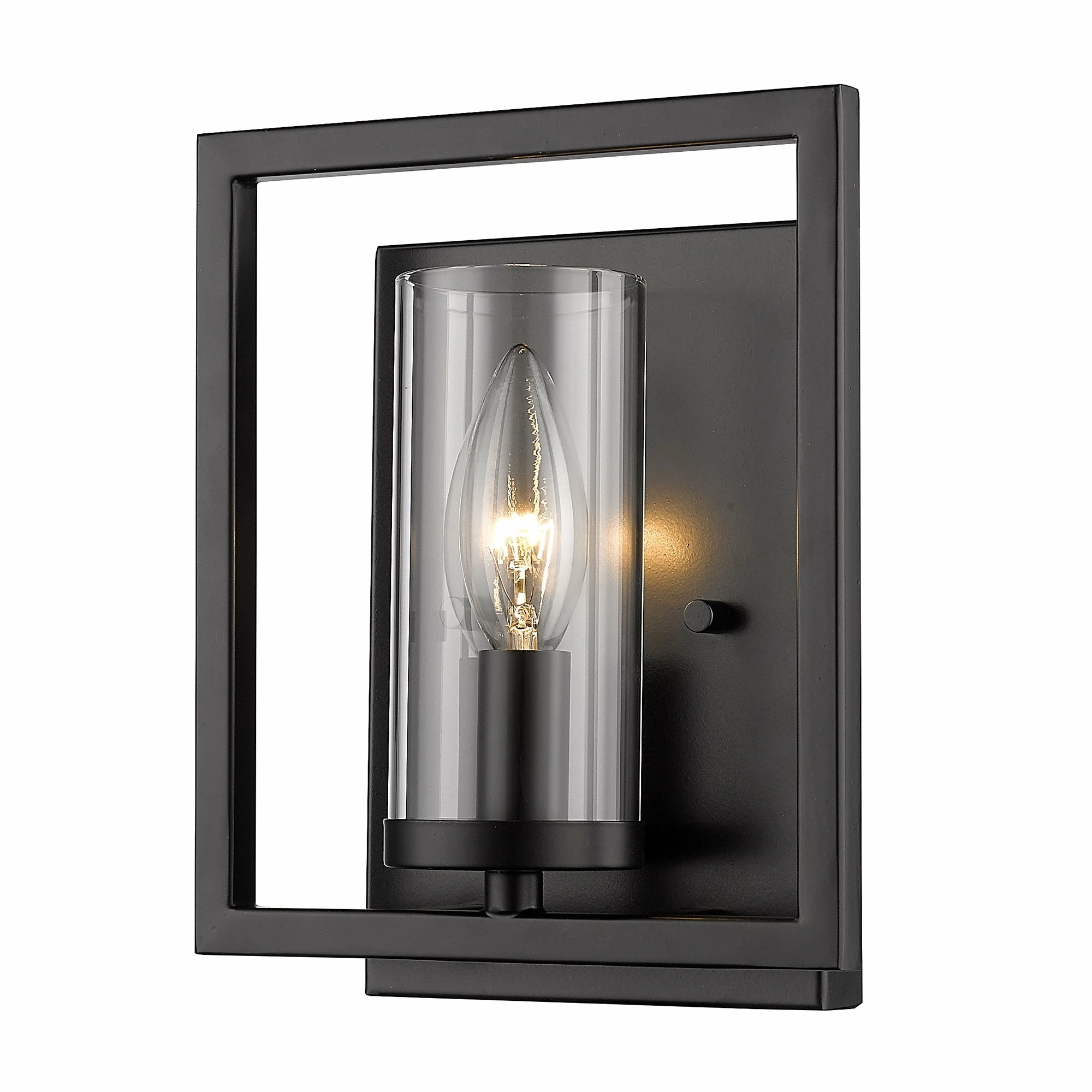 New π― Golden Lighting Marco 1 Light Wall Sconce - Matte Black - Matte Black π 3 New π― Golden Lighting Marco 1 Light Wall Sconce - Matte Black - Matte Black π