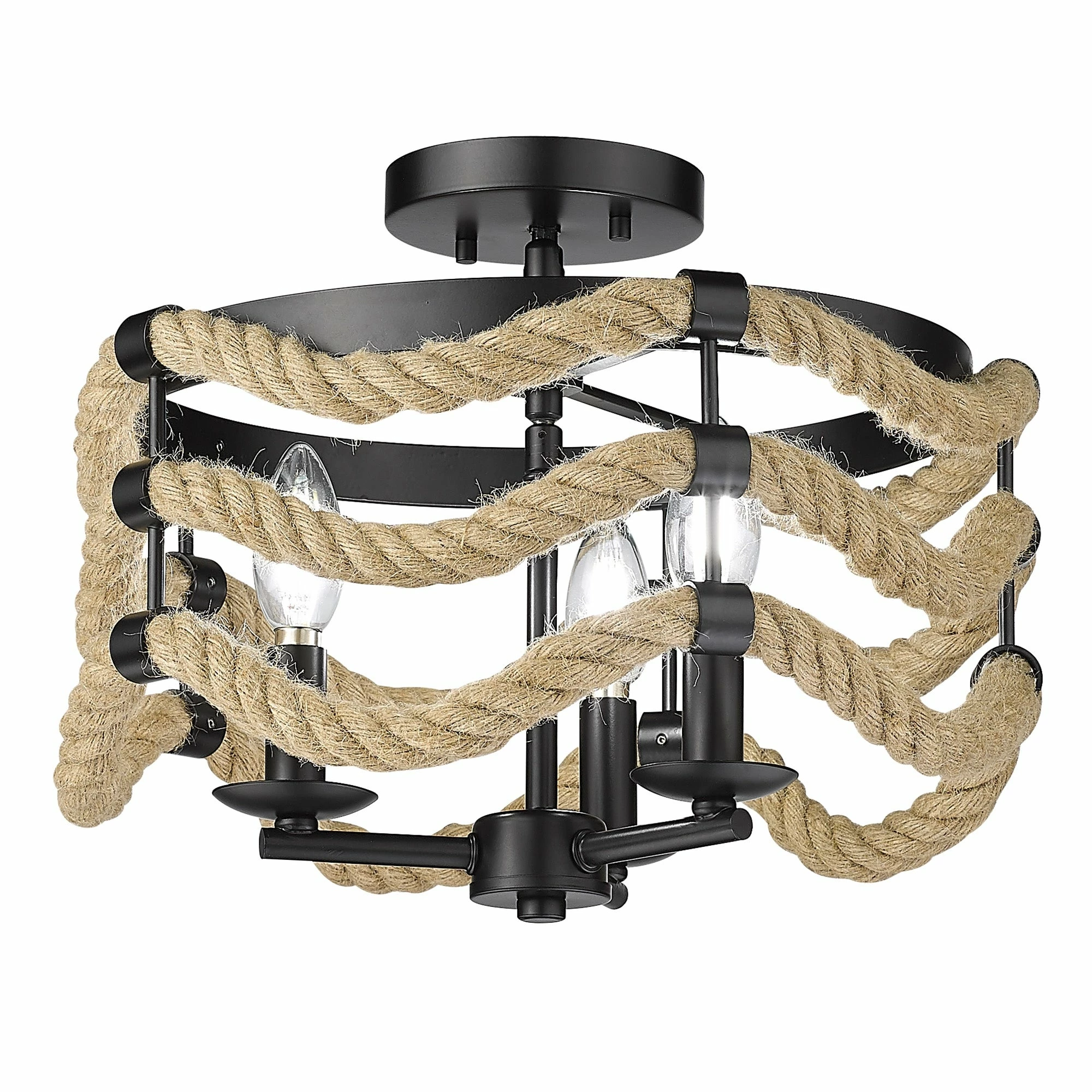 Cheapest π Golden Lighting Marissa 3 Light Semi-Flush π