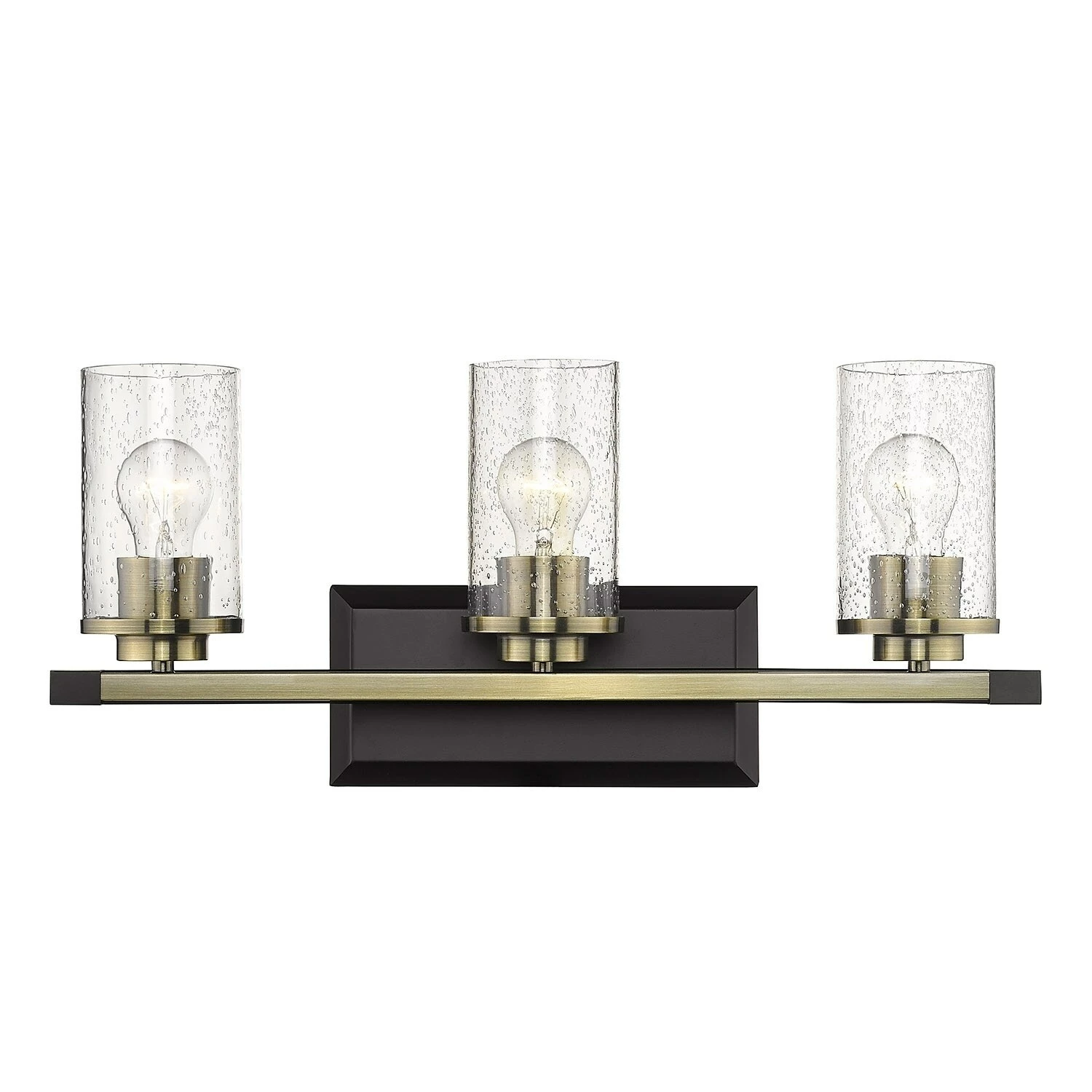 Cheap π₯° Golden Lighting Mercer 3 Light Bath Vanity Matte Black With Black Accent π 3 Cheap π₯° Golden Lighting Mercer 3 Light Bath Vanity Matte Black With Black Accent π
