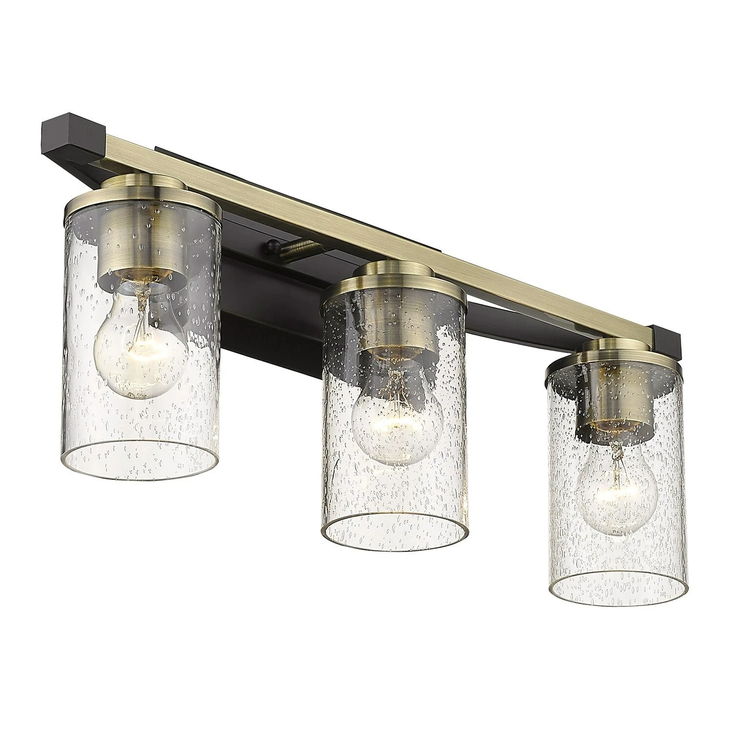 Cheap π₯° Golden Lighting Mercer 3 Light Bath Vanity Matte Black With Black Accent π 5 Cheap π₯° Golden Lighting Mercer 3 Light Bath Vanity Matte Black With Black Accent π - Image 3