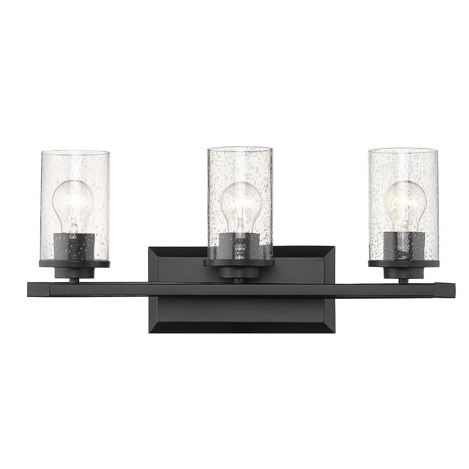 Cheap π₯° Golden Lighting Mercer 3 Light Bath Vanity Matte Black With Black Accent π 6 Cheap π₯° Golden Lighting Mercer 3 Light Bath Vanity Matte Black With Black Accent π - Image 4