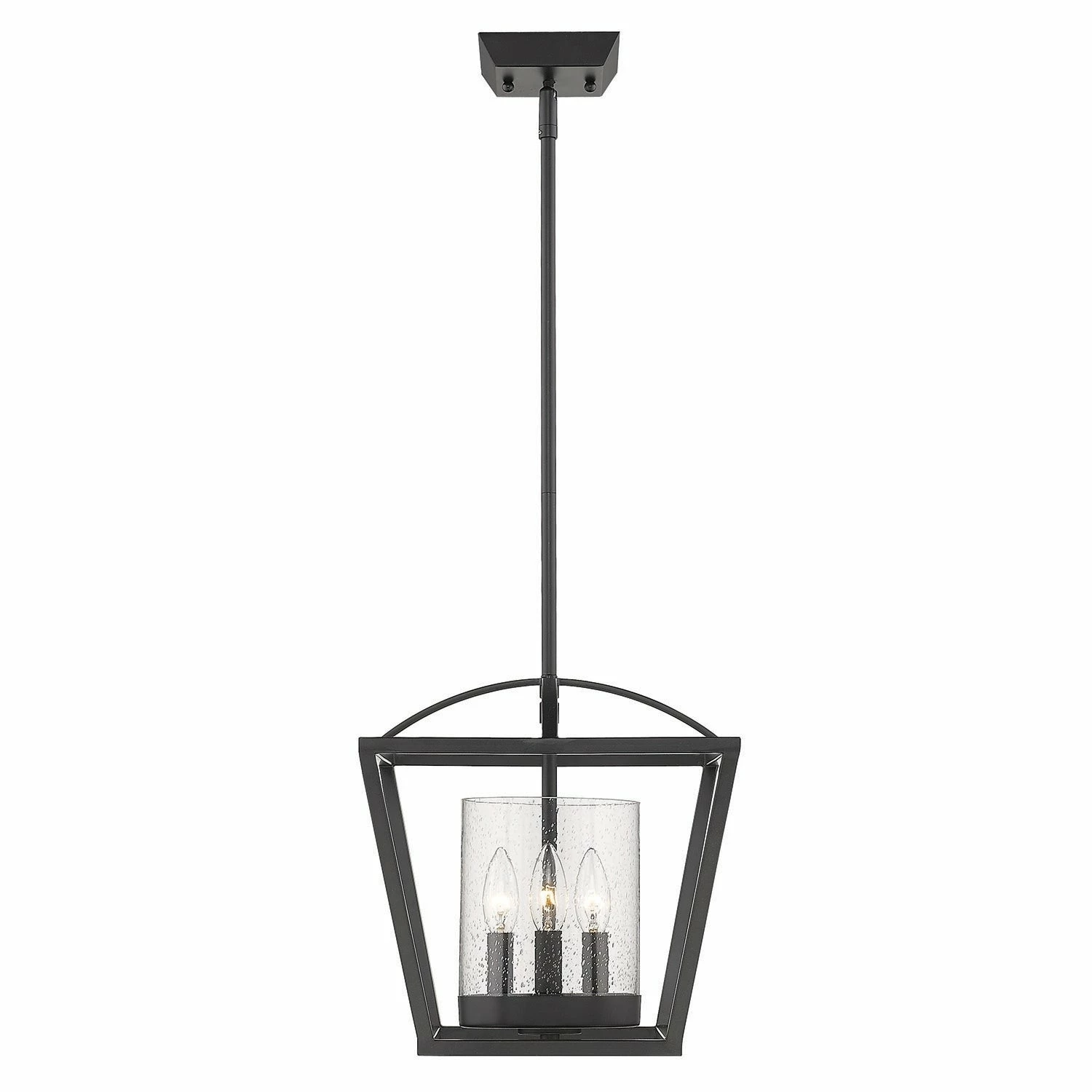 Coupon π₯ Golden Lighting Mercer Mini Chandelier (Convertible) Matte Black π - Image 5