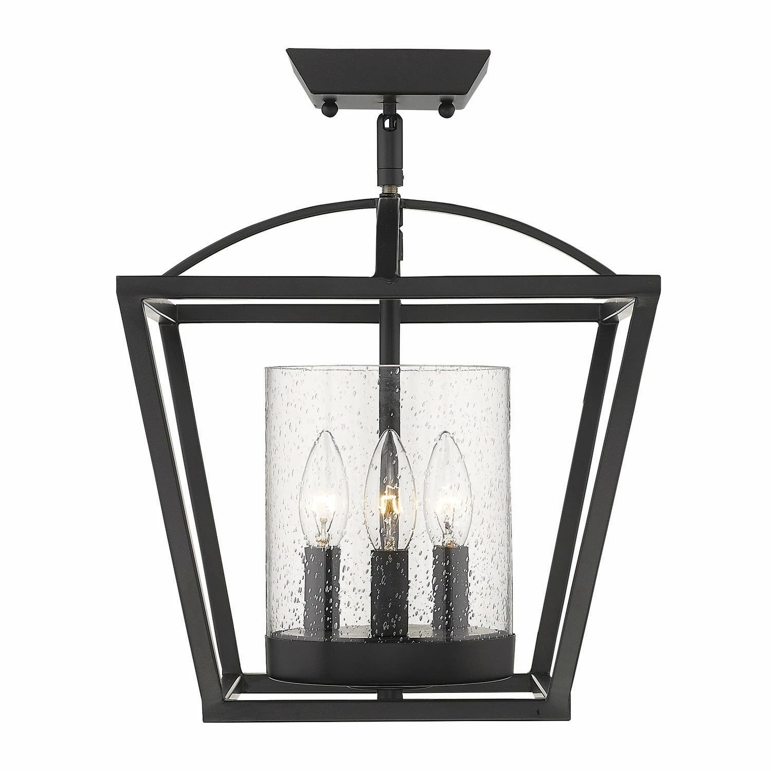 Top 10 π₯ Golden Lighting Mercer Semi-Flush (Convertible) Matte Black With Black Accent π 8 Top 10 π₯ Golden Lighting Mercer Semi-Flush (Convertible) Matte Black With Black Accent π - Image 6