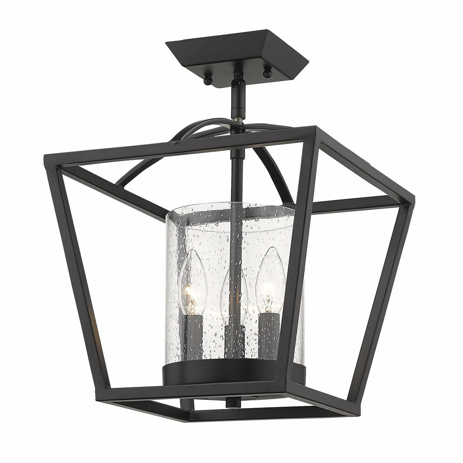 Top 10 π₯ Golden Lighting Mercer Semi-Flush (Convertible) Matte Black With Black Accent π 7 Top 10 π₯ Golden Lighting Mercer Semi-Flush (Convertible) Matte Black With Black Accent π - Image 5