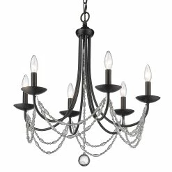 Cheap π Golden Lighting Mirabella 6 Light Chandelier - 25.5"x25.75" π 11 Cheap π Golden Lighting Mirabella 6 Light Chandelier - 25.5"x25.75" π -Golden Lighting Sales Mirabella 6 Light Chandelier 3