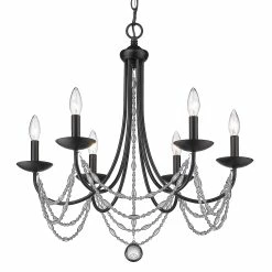 Cheap π Golden Lighting Mirabella 6 Light Chandelier - 25.5"x25.75" π 13 Cheap π Golden Lighting Mirabella 6 Light Chandelier - 25.5"x25.75" π -Golden Lighting Sales Mirabella 6 Light Chandelier 5