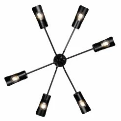 Outlet π Golden Lighting Newton 6 Light Semi-Flush - Matte Black π 8 Outlet π Golden Lighting Newton 6 Light Semi-Flush - Matte Black π -Golden Lighting Sales Newton 6 Light Semi Flush 2