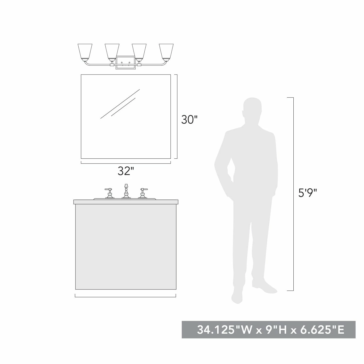Top 10 π Golden Lighting Ormond 4 Light Bath Vanity Matte Black π₯° 14 Top 10 π Golden Lighting Ormond 4 Light Bath Vanity Matte Black π₯° - Image 12