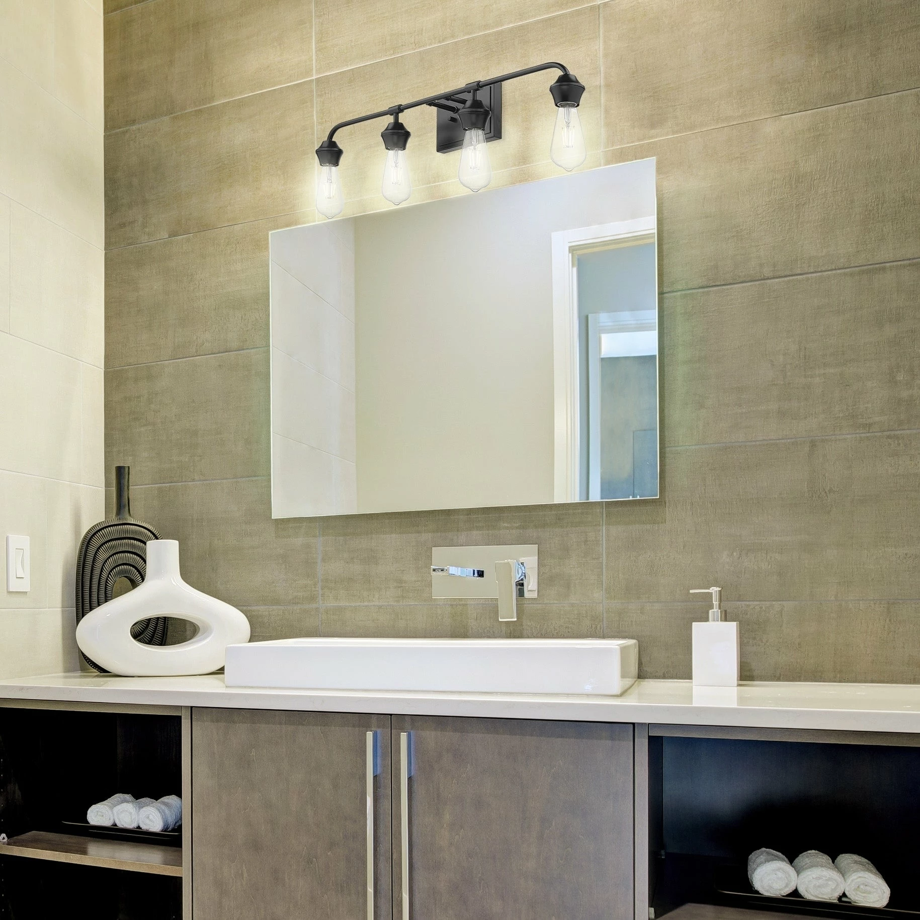 Top 10 π Golden Lighting Ormond 4 Light Bath Vanity Matte Black π₯° 7 Top 10 π Golden Lighting Ormond 4 Light Bath Vanity Matte Black π₯° - Image 5