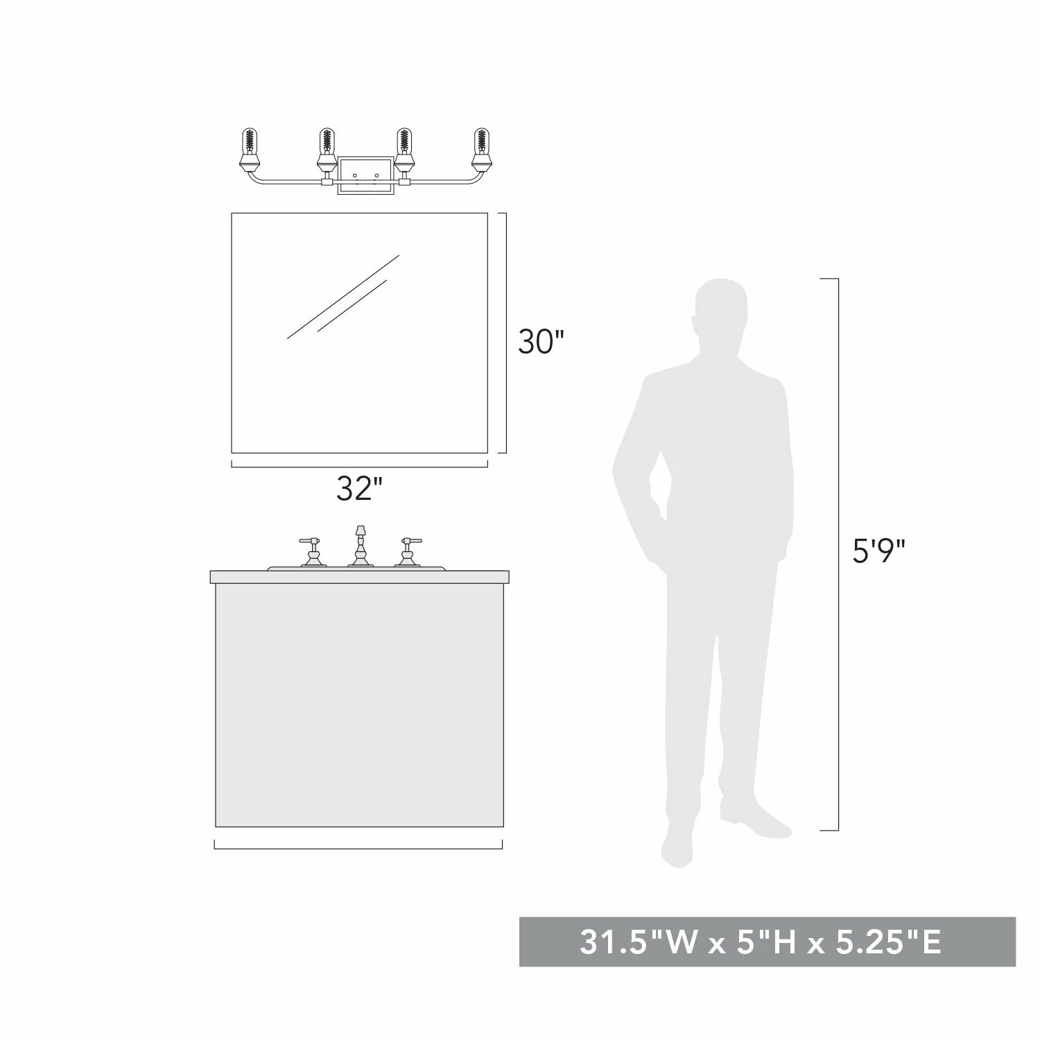Top 10 π Golden Lighting Ormond 4 Light Bath Vanity Matte Black π₯° 8 Top 10 π Golden Lighting Ormond 4 Light Bath Vanity Matte Black π₯° - Image 6