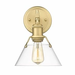 Alternative view of Hot Sale ❤️ Golden Lighting Orwell 1 Light Bath Vanity Brushed Champagne Bronze With Clear Glass 💯