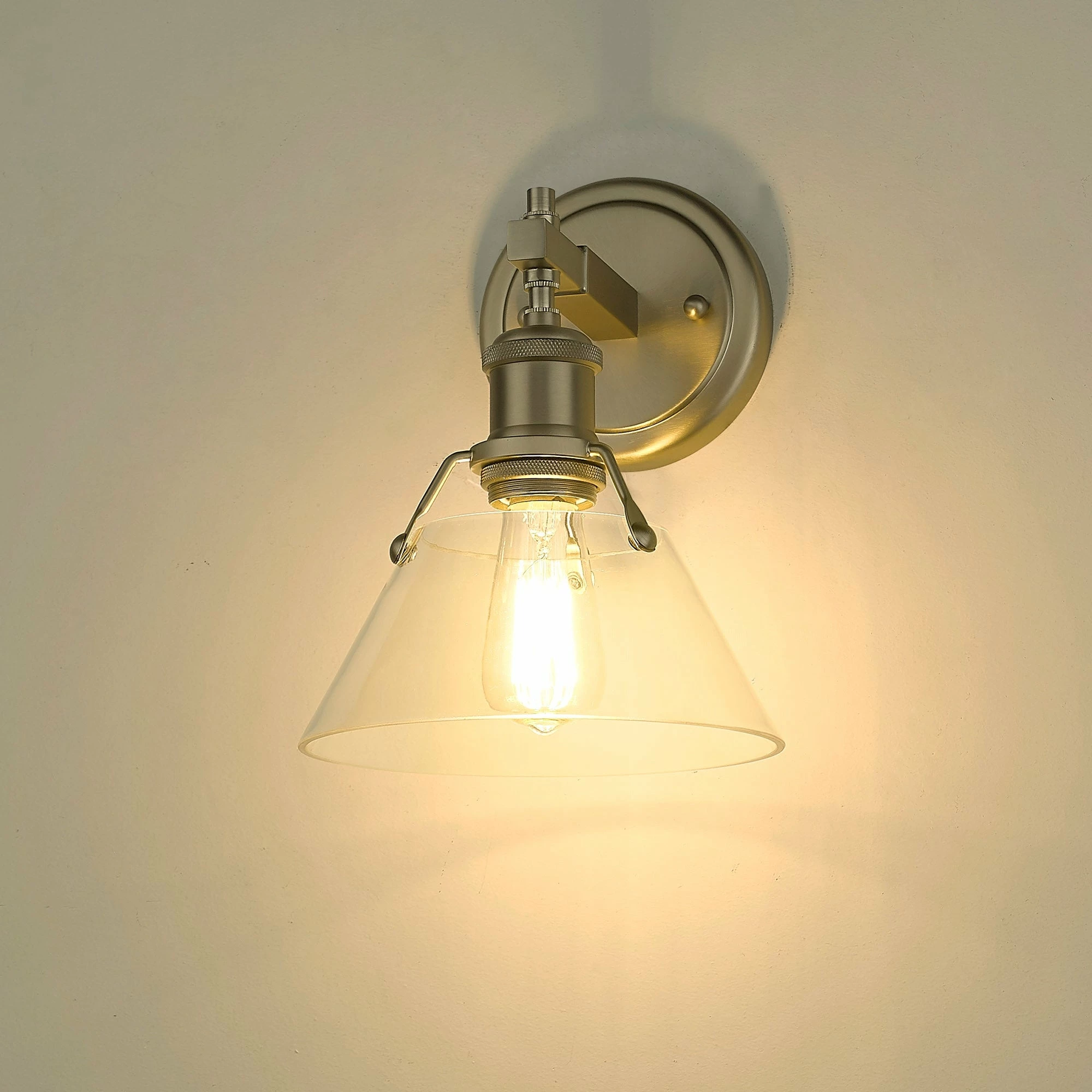 Hot Sale β€οΈ Golden Lighting Orwell 1 Light Bath Vanity Brushed Champagne Bronze With Clear Glass π― 6 Hot Sale β€οΈ Golden Lighting Orwell 1 Light Bath Vanity Brushed Champagne Bronze With Clear Glass π― - Image 4