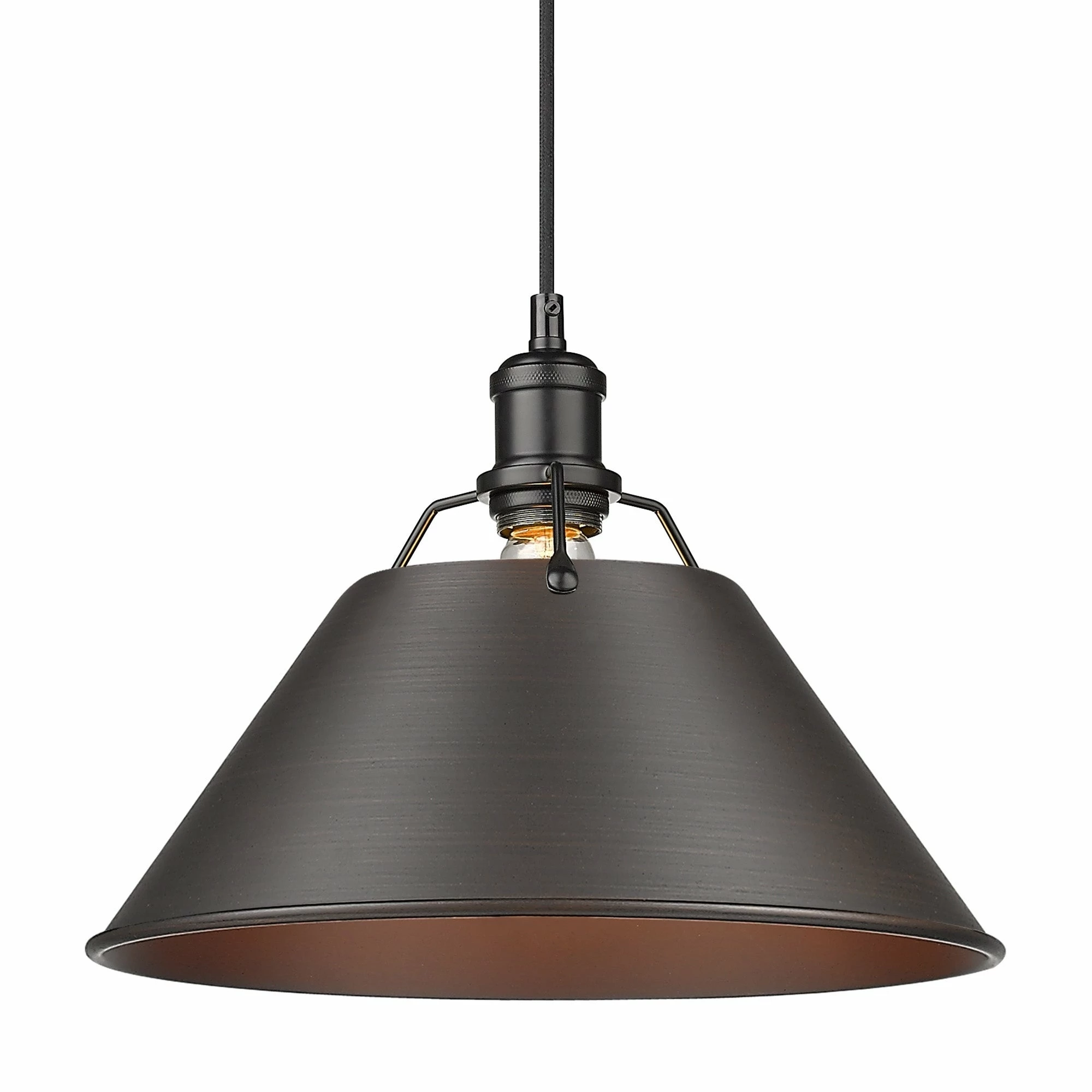 Cheap โ Golden Lighting Orwell 1 Light Pendant Matte Black With Matte Black Shade ๐ - Image 12