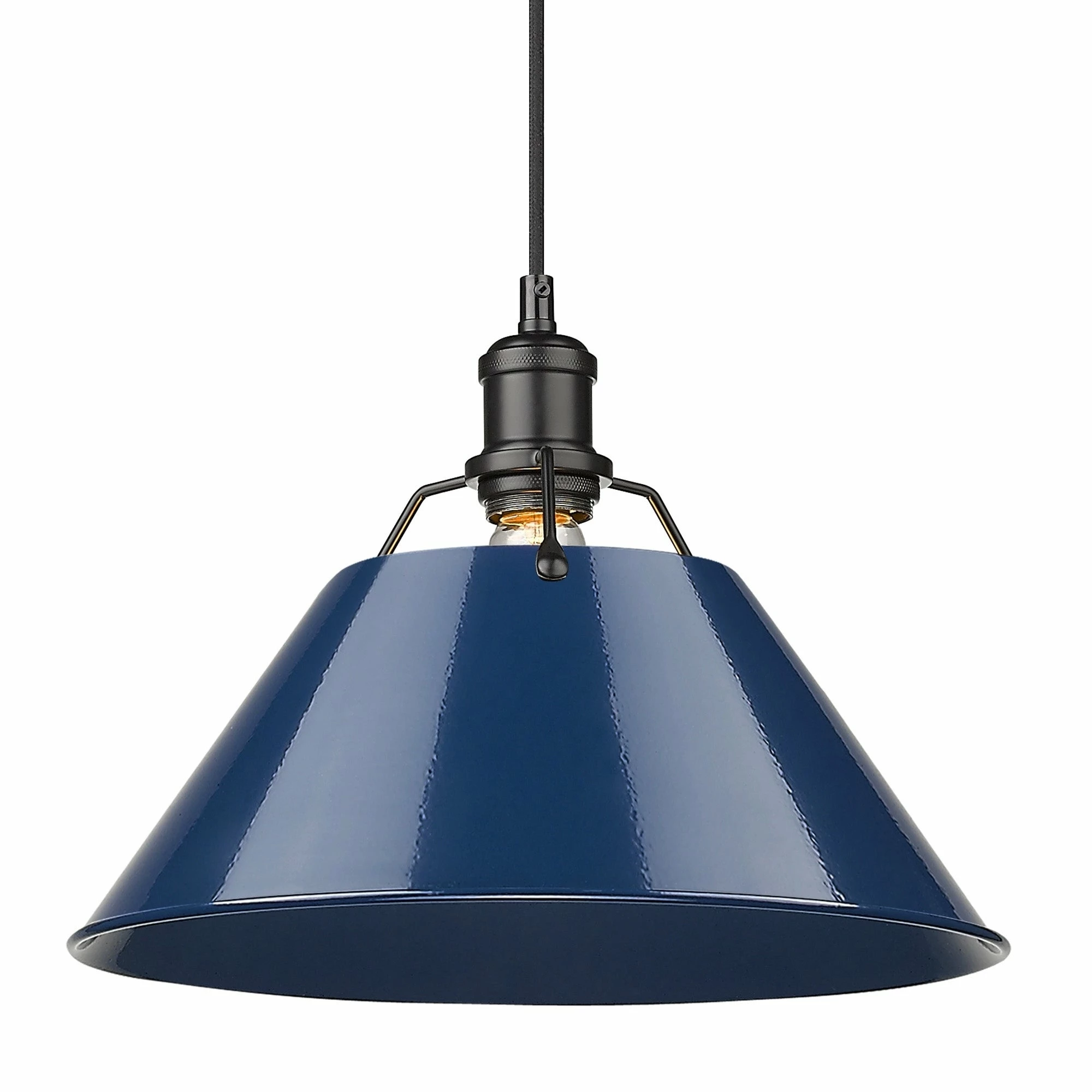 Cheap โ Golden Lighting Orwell 1 Light Pendant Matte Black With Matte Black Shade ๐ - Image 8