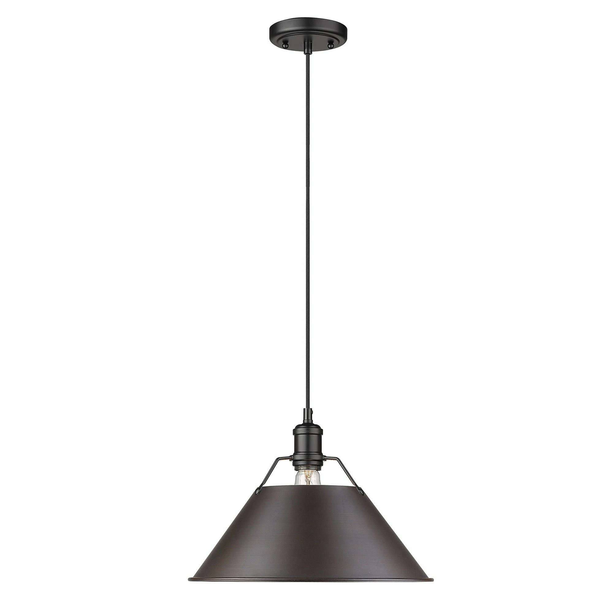 Cheap โ Golden Lighting Orwell 1 Light Pendant Matte Black With Matte Black Shade ๐ - Image 11
