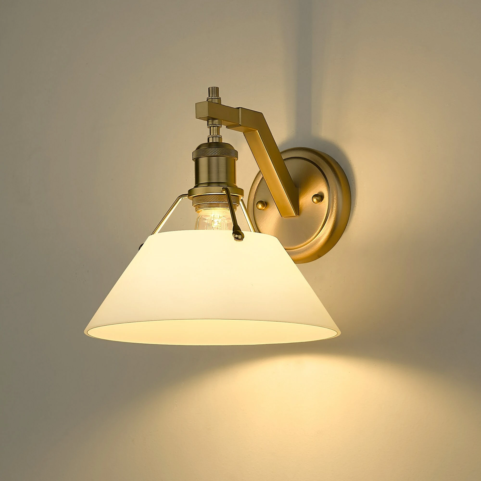 Top 10 ๐ฅฐ Golden Lighting Orwell 1 Light Wall Sconce Brushed Champagne Bronze With Clear Glass ๐ฅ - Image 7