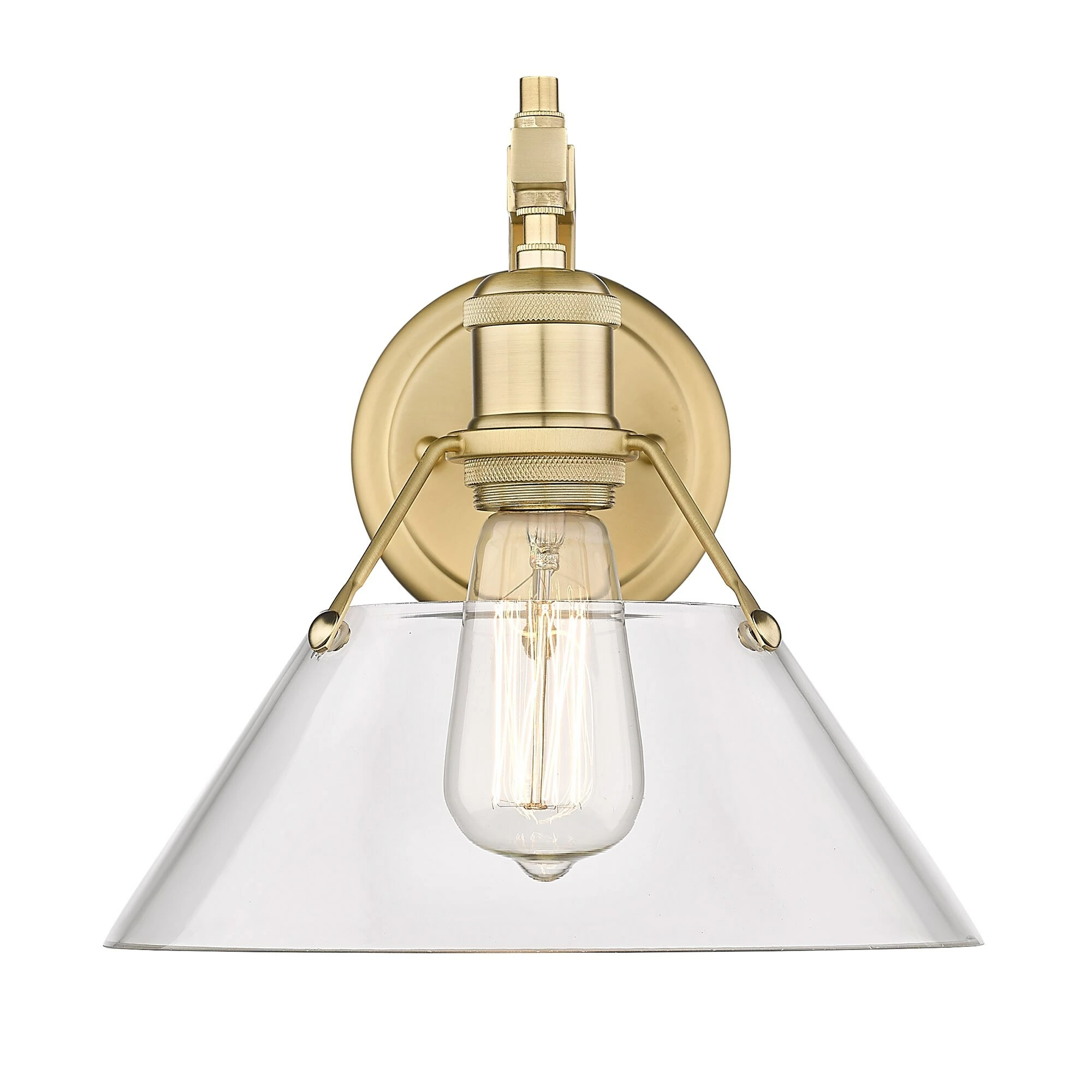 Top 10 ๐ฅฐ Golden Lighting Orwell 1 Light Wall Sconce Brushed Champagne Bronze With Clear Glass ๐ฅ