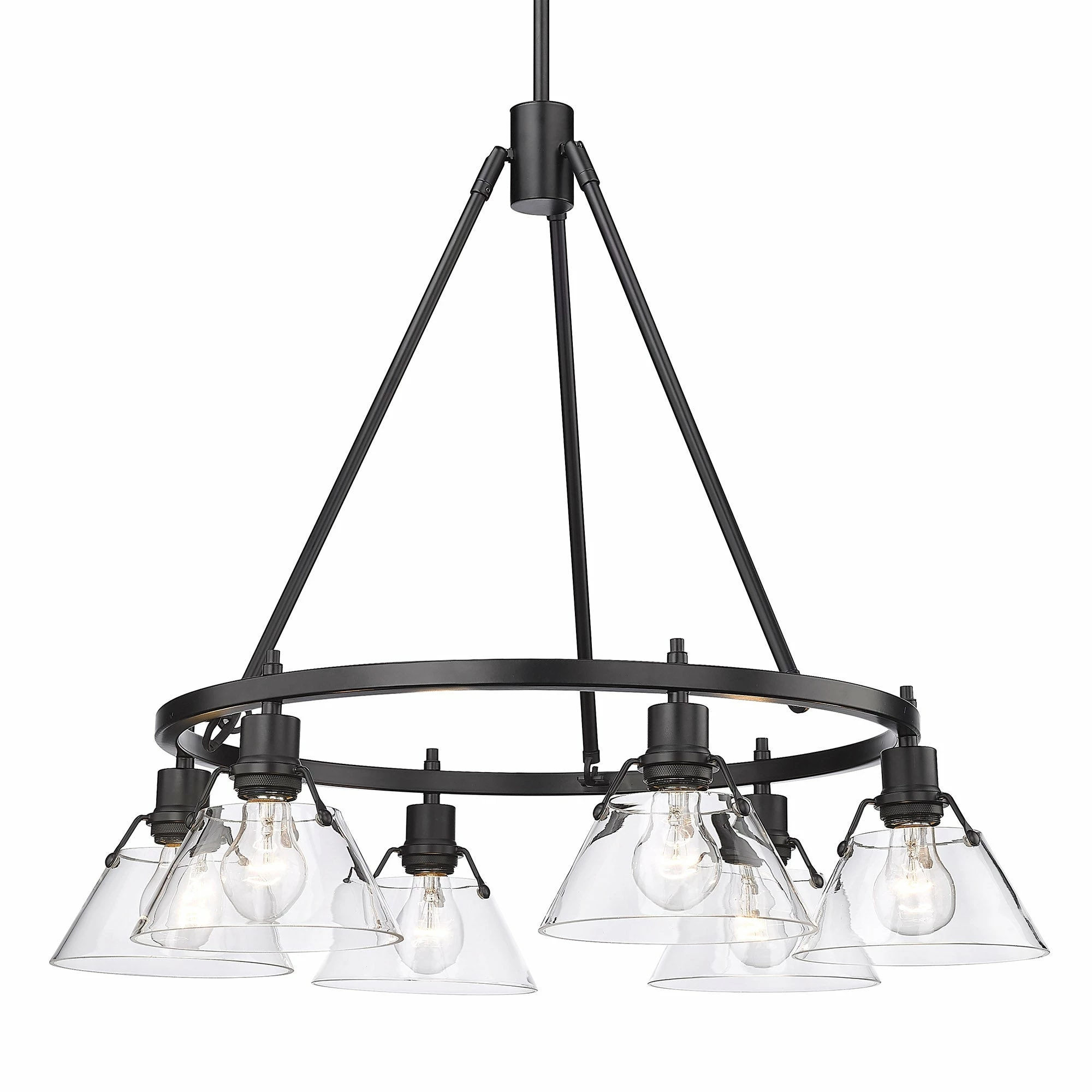 Outlet β Golden Lighting Orwell 6 Light Chandelier 𧨠4 Outlet β Golden Lighting Orwell 6 Light Chandelier 𧨠- Image 2