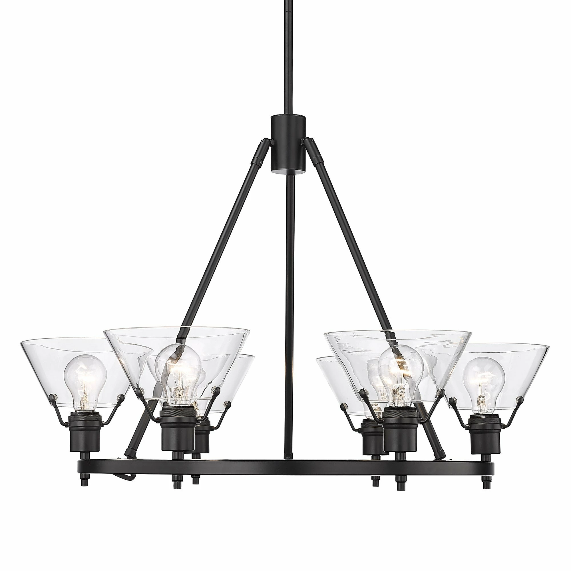 Outlet β Golden Lighting Orwell 6 Light Chandelier 𧨠5 Outlet β Golden Lighting Orwell 6 Light Chandelier 𧨠- Image 3