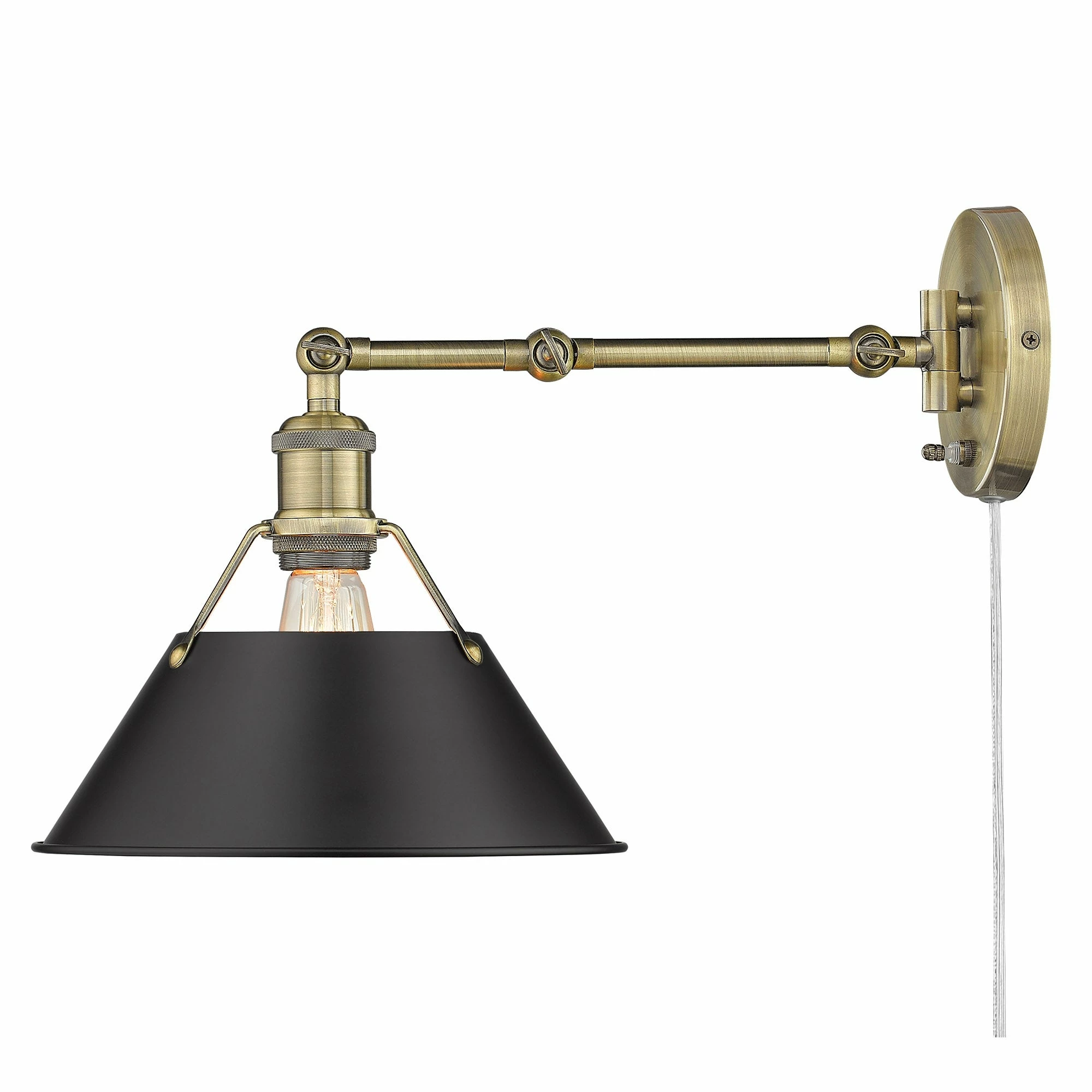 Brand new π₯ Golden Lighting Orwell AB 1 Light Articulating Wall Sconce Matte Black & Chrome π 4 Brand new π₯ Golden Lighting Orwell AB 1 Light Articulating Wall Sconce Matte Black & Chrome π - Image 2