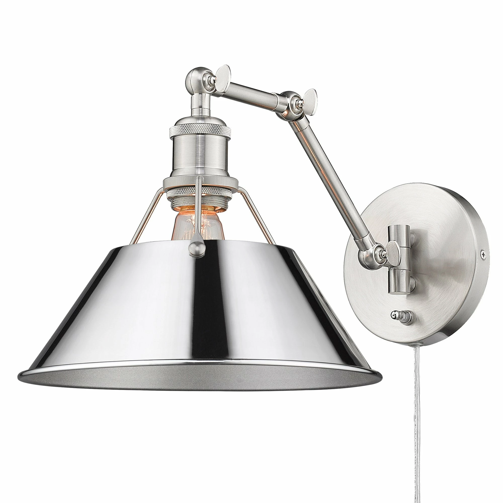 Brand new π₯ Golden Lighting Orwell AB 1 Light Articulating Wall Sconce Matte Black & Chrome π 13 Brand new π₯ Golden Lighting Orwell AB 1 Light Articulating Wall Sconce Matte Black & Chrome π - Image 11