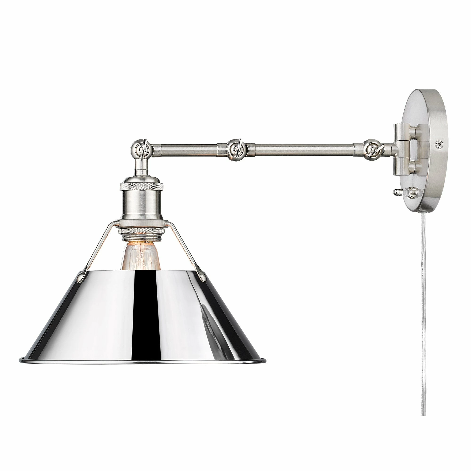 Brand new π₯ Golden Lighting Orwell AB 1 Light Articulating Wall Sconce Matte Black & Chrome π 14 Brand new π₯ Golden Lighting Orwell AB 1 Light Articulating Wall Sconce Matte Black & Chrome π - Image 12