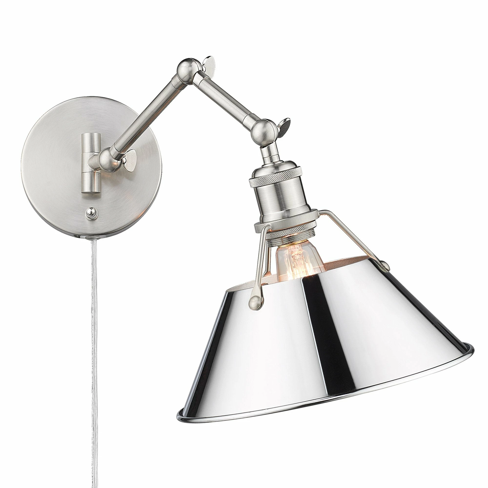 Brand new π₯ Golden Lighting Orwell AB 1 Light Articulating Wall Sconce Matte Black & Chrome π 15 Brand new π₯ Golden Lighting Orwell AB 1 Light Articulating Wall Sconce Matte Black & Chrome π - Image 13