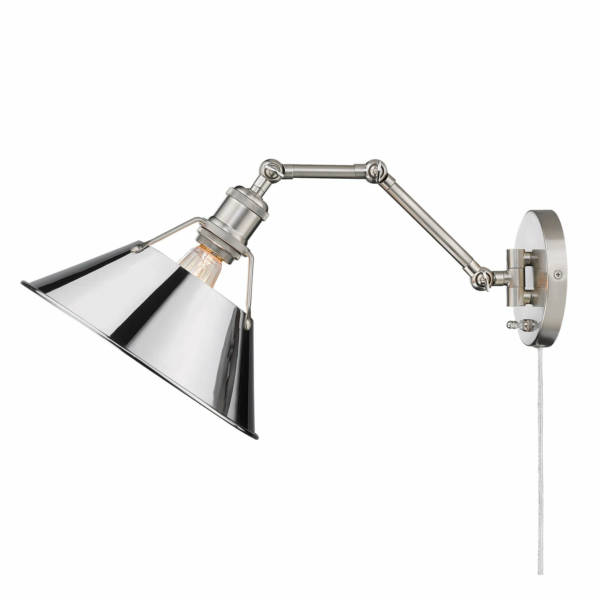 Brand new π₯ Golden Lighting Orwell AB 1 Light Articulating Wall Sconce Matte Black & Chrome π 16 Brand new π₯ Golden Lighting Orwell AB 1 Light Articulating Wall Sconce Matte Black & Chrome π - Image 14