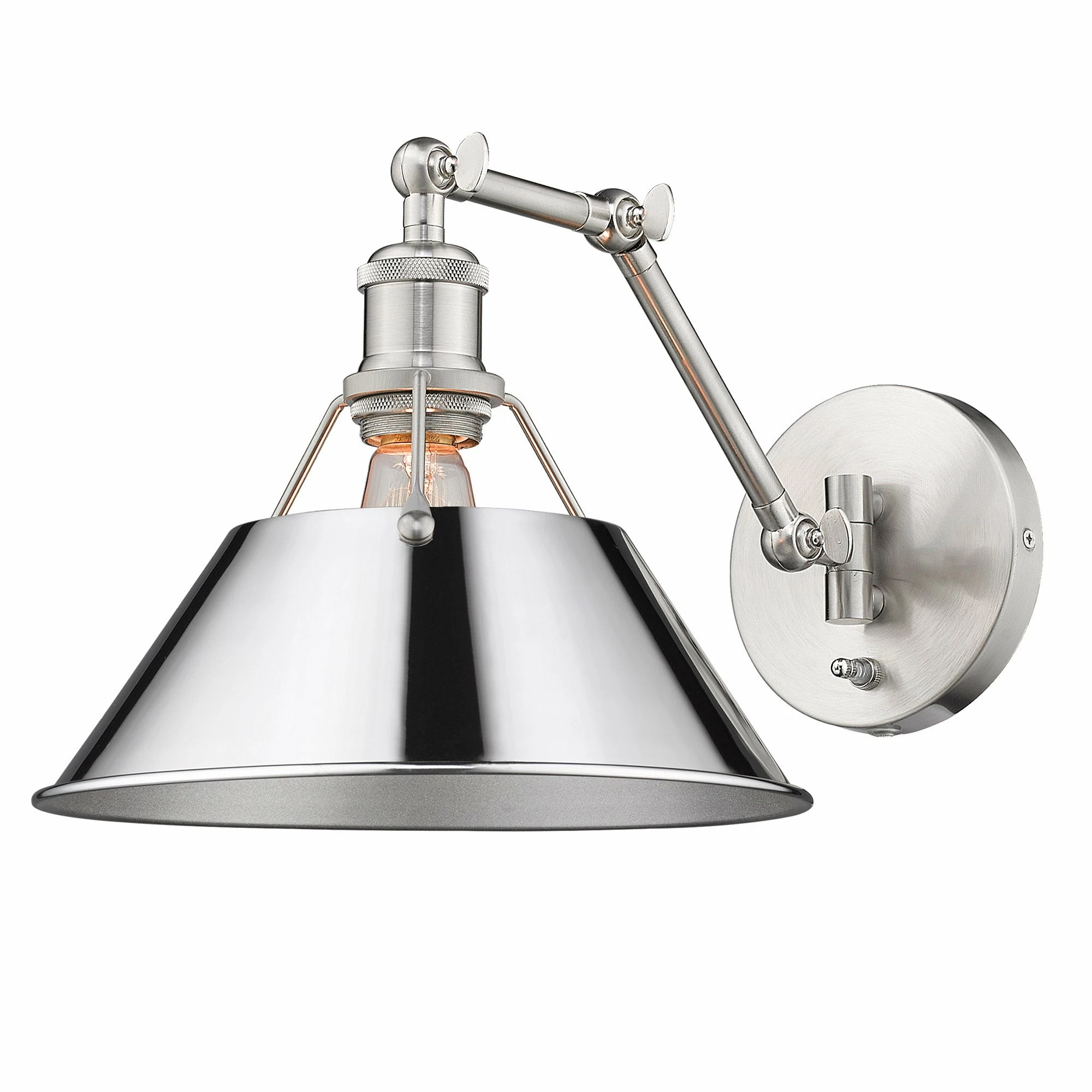 Brand new π₯ Golden Lighting Orwell AB 1 Light Articulating Wall Sconce Matte Black & Chrome π 17 Brand new π₯ Golden Lighting Orwell AB 1 Light Articulating Wall Sconce Matte Black & Chrome π - Image 15