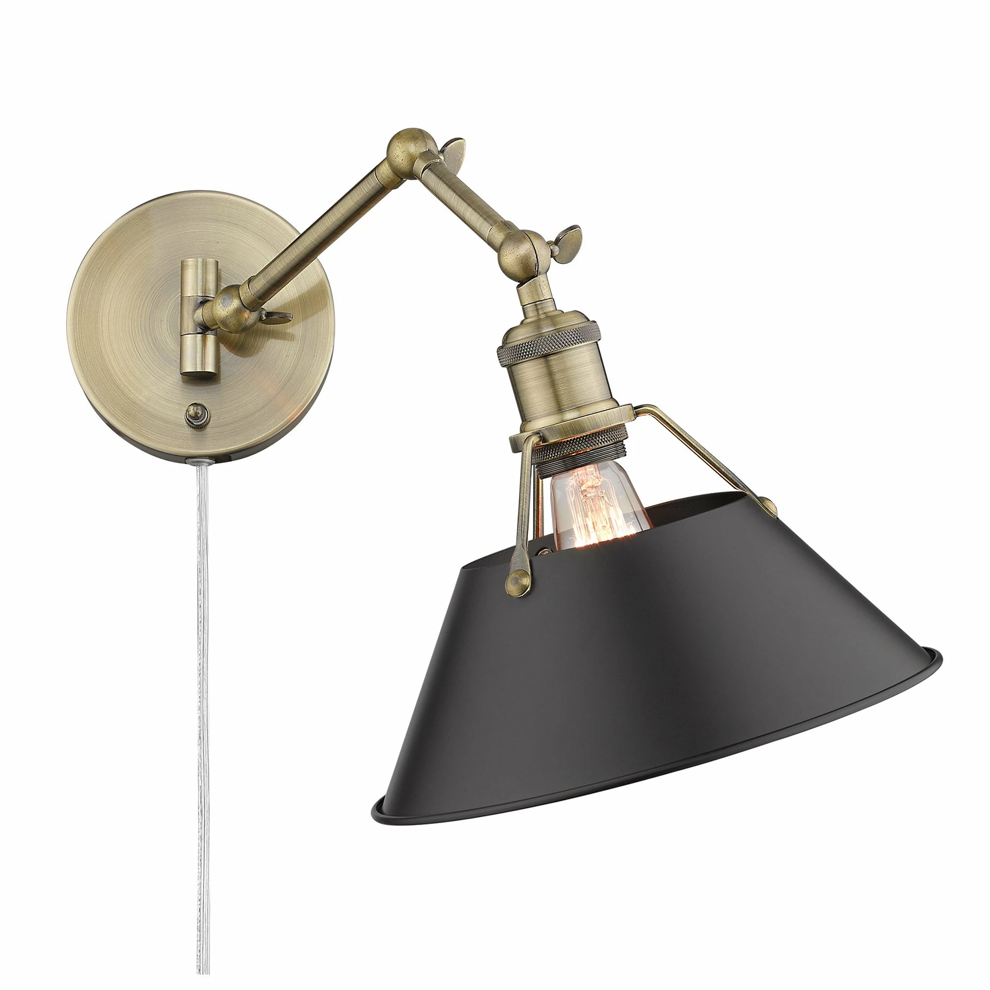 Brand new π₯ Golden Lighting Orwell AB 1 Light Articulating Wall Sconce Matte Black & Chrome π 5 Brand new π₯ Golden Lighting Orwell AB 1 Light Articulating Wall Sconce Matte Black & Chrome π - Image 3