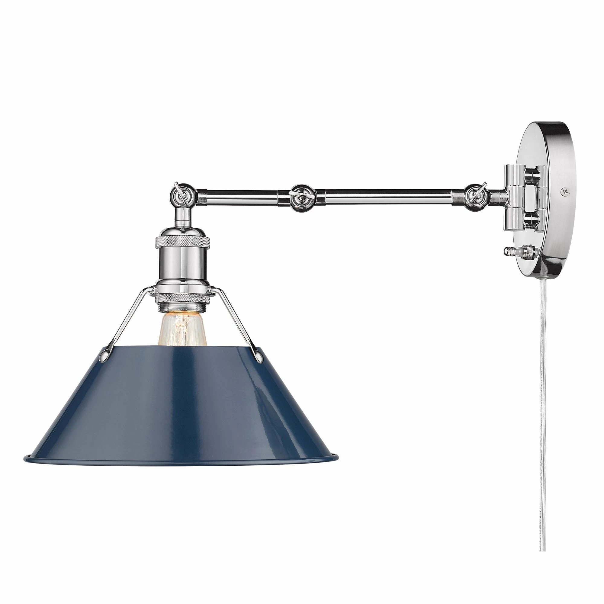 Brand new π₯ Golden Lighting Orwell AB 1 Light Articulating Wall Sconce Matte Black & Chrome π 9 Brand new π₯ Golden Lighting Orwell AB 1 Light Articulating Wall Sconce Matte Black & Chrome π - Image 7