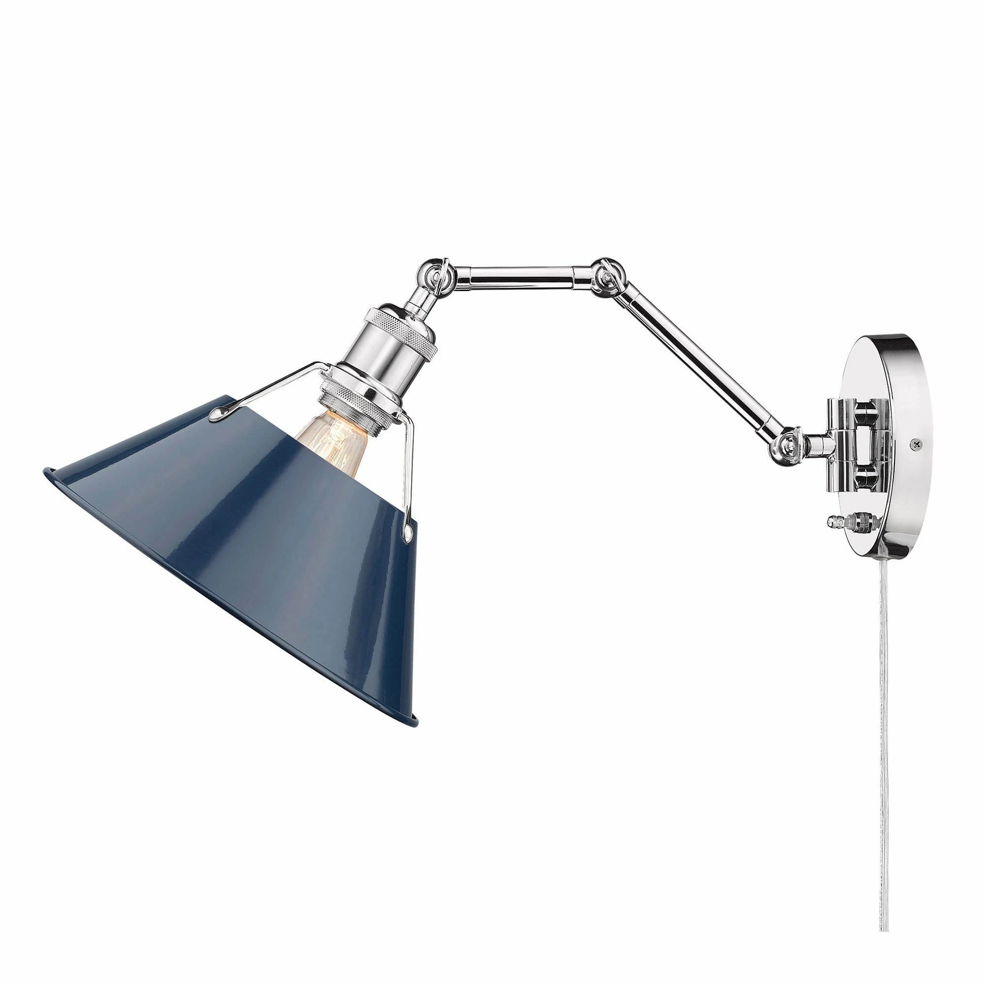 Brand new π₯ Golden Lighting Orwell AB 1 Light Articulating Wall Sconce Matte Black & Chrome π 11 Brand new π₯ Golden Lighting Orwell AB 1 Light Articulating Wall Sconce Matte Black & Chrome π - Image 9