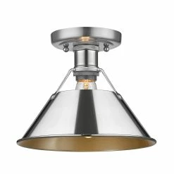 Hot Sale 🔥 Golden Lighting Orwell CH Flush Mount In Chrome With Chrome Shade Chrome With Chrome Shades 🔥 -Golden Lighting Sales Orwell CH Flush Mount in Chrome with Chrome Shade 01fc37a5 06cc 4089 9b4b 7bcc02d9474f