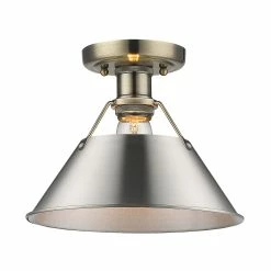 Hot Sale 🔥 Golden Lighting Orwell CH Flush Mount In Chrome With Chrome Shade Chrome With Chrome Shades 🔥 -Golden Lighting Sales Orwell CH Flush Mount in Chrome with Chrome Shade 18c16974 adf5 4471 a070 b796dc31abd9