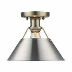 Hot Sale 🔥 Golden Lighting Orwell CH Flush Mount In Chrome With Chrome Shade Chrome With Chrome Shades 🔥 -Golden Lighting Sales Orwell CH Flush Mount in Chrome with Chrome Shade 35fb417b 80c1 4e71 8c80 dd22c0e71d01