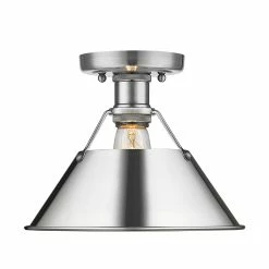 Hot Sale 🔥 Golden Lighting Orwell CH Flush Mount In Chrome With Chrome Shade Chrome With Chrome Shades 🔥 -Golden Lighting Sales Orwell CH Flush Mount in Chrome with Chrome Shade ed021bc0 2617 45ef a413 c0d6894e545b